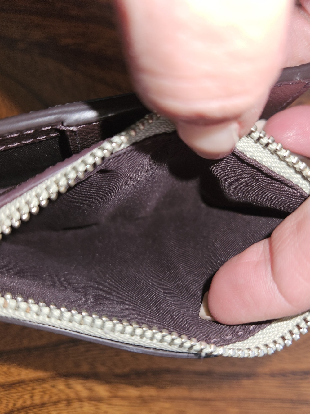Coach Small Zip Wallet in Pistachio - Picture 7 of 8